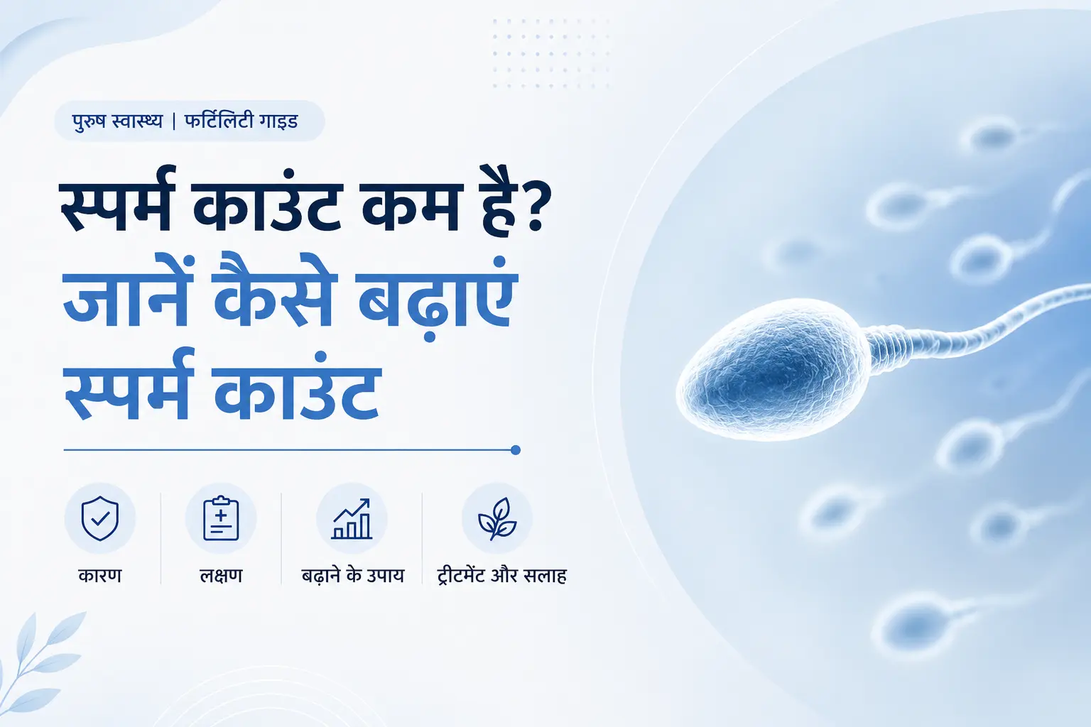 स्पर्म काउंट कैसे बढ़ाएं